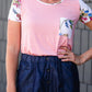 Button Front Stretch Waist Denim Midi Skirt - FINAL SALE Skirts