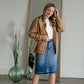 Button Front V-Neck Raglan Long Sleeve Cardigan Tops Staccato