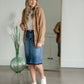Button Front V-Neck Raglan Long Sleeve Cardigan Tops Staccato