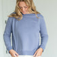 Button Neck Sweatshirt - FINAL SALE Tops