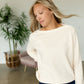 Button Neck Sweatshirt - FINAL SALE Tops