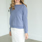 Button Neck Sweatshirt - FINAL SALE Tops