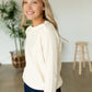 Button Neck Sweatshirt - FINAL SALE Tops