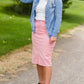 Button Up Denim Chambray Top Tops