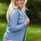 Button Up Denim Chambray Top Tops