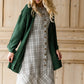 Button Up Plaid 1/2 Sleeve Midi Dress - FINAL SALE Dresses