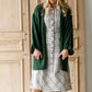 Button Up Plaid 1/2 Sleeve Midi Dress - FINAL SALE Dresses