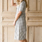 Button Up Plaid 1/2 Sleeve Midi Dress - FINAL SALE Dresses