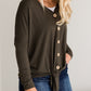Button Up Tie Front Top - FINAL SALE Tops