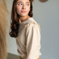 Byron Chai Lace Shoulder Detail Sweatshirt Tops Heartloom