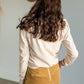 Byron Chai Lace Shoulder Detail Sweatshirt Tops Heartloom