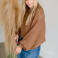 Camel Balloon Sleeve Knit Sweater Tops LUSH