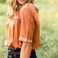 Camel Embroidered Detail Top - FINAL SALE Tops