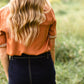 Camel Embroidered Detail Top - FINAL SALE Tops