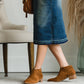 Camel Faux Leather Bootie - FINAL SALE Dresses