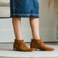 Camel Faux Leather Bootie - FINAL SALE Dresses
