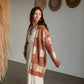 Camel Long Sleeve Plaid Cardigan Tops Polagram