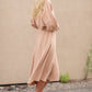 Camel Ribbed Midi Skirt Skirts