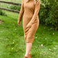 Camel Sweater Midi Dress - FINAL SALE Dresses