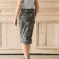 Camo Print Drawstring Midi Skirt - FINAL SALE Skirts