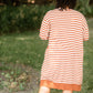Caramel Striped Long Sleeve Cardigan - FINAL SALE Tops