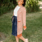 Caramel Striped Long Sleeve Cardigan - FINAL SALE Tops