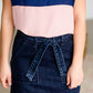 Caroline Paper Bag Tie Denim Jean Skirt - FINAL SALE Skirts