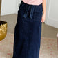 Caroline Paper Bag Tie Denim Jean Skirt - FINAL SALE Skirts