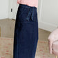 Caroline Paper Bag Tie Denim Jean Skirt - FINAL SALE Skirts