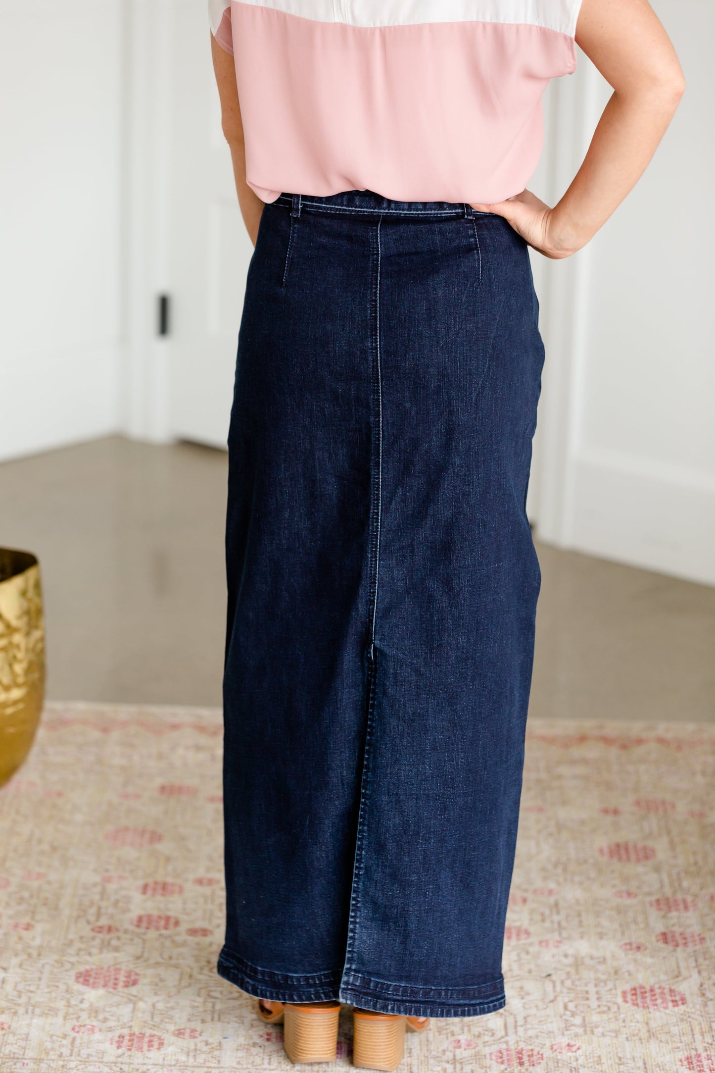 Caroline Paper Bag Tie Denim Jean Skirt - FINAL SALE Skirts