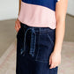Caroline Paper Bag Tie Denim Jean Skirt - FINAL SALE Skirts