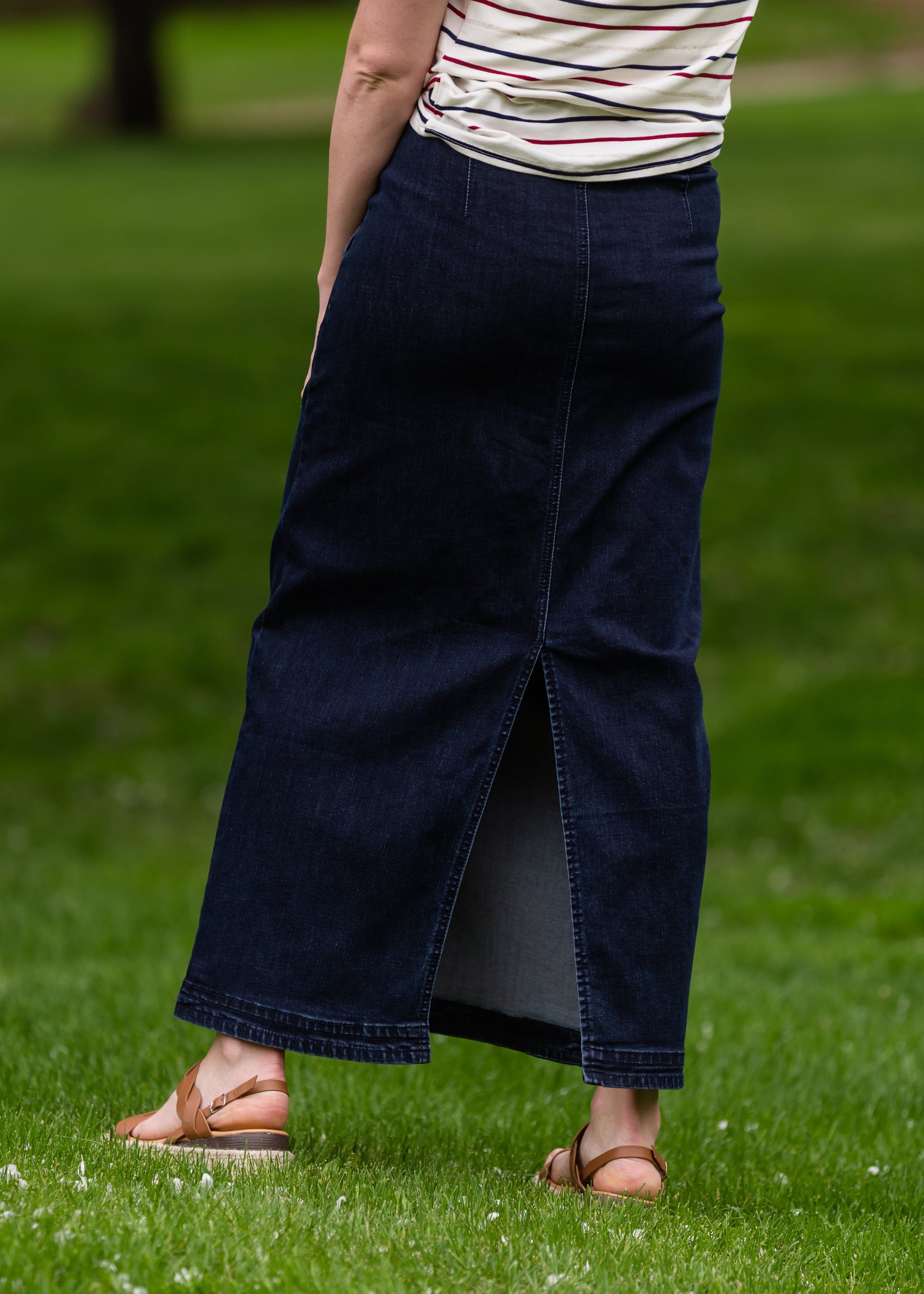 Caroline Paper Bag Tie Denim Jean Skirt - FINAL SALE Skirts