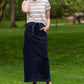 Caroline Paper Bag Tie Denim Jean Skirt - FINAL SALE Skirts