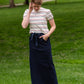 Caroline Paper Bag Tie Denim Jean Skirt - FINAL SALE Skirts