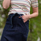 Caroline Paper Bag Tie Denim Jean Skirt - FINAL SALE Skirts