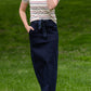 Caroline Paper Bag Tie Denim Jean Skirt - FINAL SALE Skirts