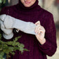 Cashmere Waffle Knit Mittens Accessories