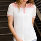 Coral Embroidered Modest Top 