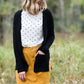 Knit cardigan, in black, heather gray, oatmeal or mauve option. Long sleeves, front pockets and open front.