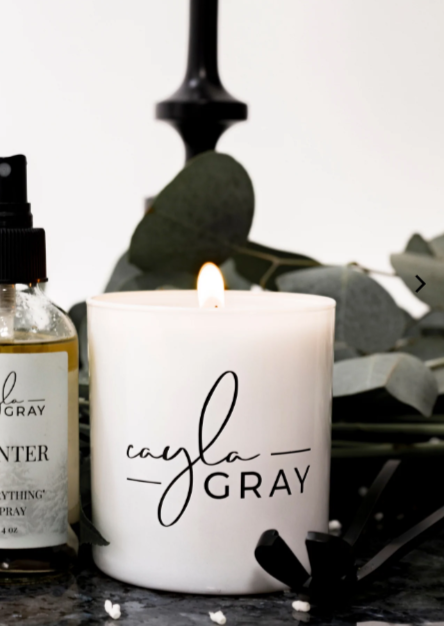 Cayla Gray Soy Candle Accessories Winter