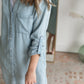 Chambray Button Up Dress Dresses Thread & Supply