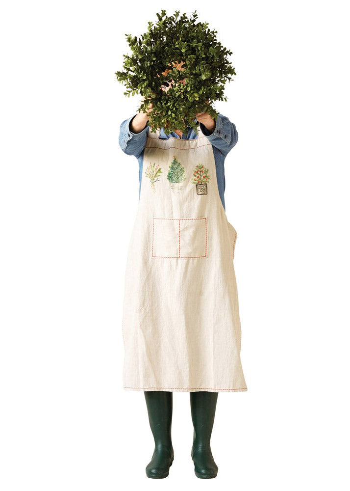 Chambray Cross Back Topiary Apron Home & Lifestyle