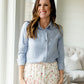 Chambray Style Denim Top - FINAL SALE Tops
