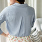 Chambray Style Denim Top - FINAL SALE Tops