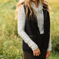 Charcoal Drawstring Cowl Neck Top Tops
