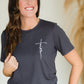 Charcoal Faith Graphic Tee - FINAL SALE Tops