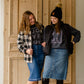 Charcoal Joyful Graphic Sweatshirt Tops Amy Anne Apparel Inc