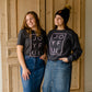 Charcoal Joyful Graphic Sweatshirt Tops Amy Anne Apparel Inc