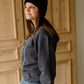 Charcoal Joyful Graphic Sweatshirt Tops Amy Anne Apparel Inc
