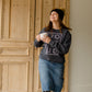 Charcoal Joyful Graphic Sweatshirt Tops Amy Anne Apparel Inc